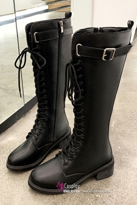 Giày Boot Đen Cổ Cao Size 42
