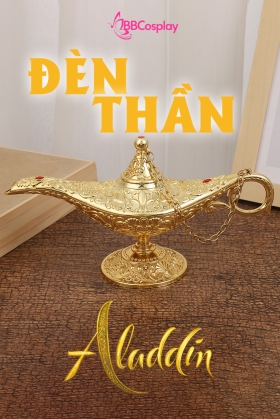 Đèn Thần Aladin Kim Loại - Màu Vàng Gold