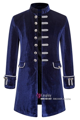 Áo Khoác Napoleon Xanh Dương Đậm