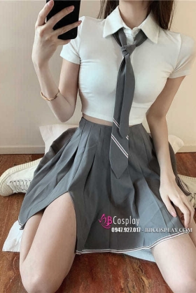 Đồng Phục Nữ Sinh Sexy Váy Xẻ Đùi