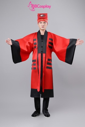 Đồ Pháp Sư Đạo Sĩ Hình Âm Dương - Màu Đỏ