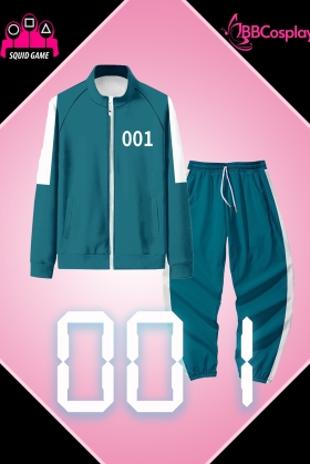 Đồ Người Chơi 001 Trò Chơi Con Mực - Màu Xanh Nhạt