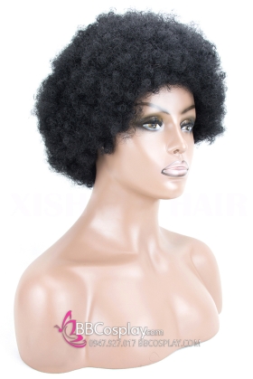 Tóc Giả Xù Châu Phi Đen Tự Nhiên