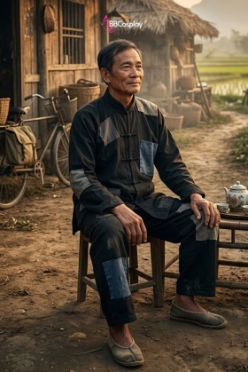 Đồ Ông Bà Lão Nhà Nghèo - Đồ Ăn Mày Màu Đen