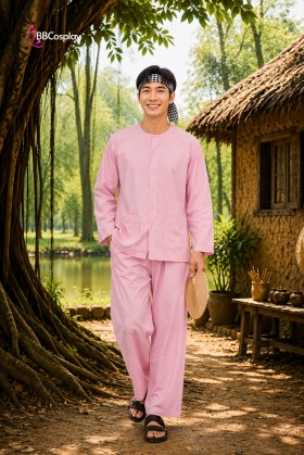 Đồ Bà Ba Màu Hồng - Chú Cuội Màu Hồng