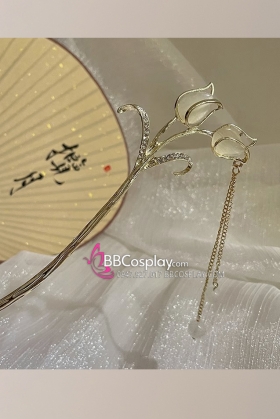 Trâm Cài Giá Rẻ - Hoa Ly Trắng