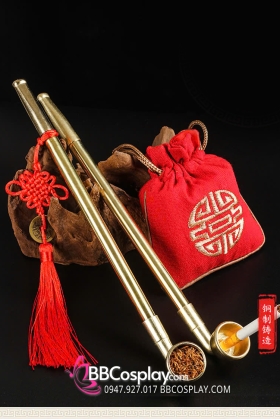 Đạo Cụ Chụp Hình - Bộ Tẩu Thuốc Dài Cơ Bản - Tặng Kèm Túi Đựng