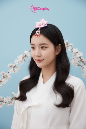 Băng Cài Tóc Hanbok - Hoa Hồng Xanh