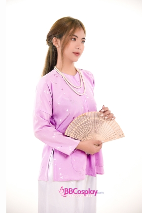Đồ Bà Ba Phu Nhân Tím Gấm