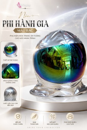 Nón Phi Hành Gia Bạc