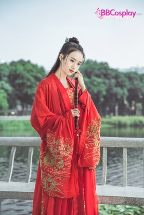 Hán Phục Đỏ Tỳ Bà Khúc