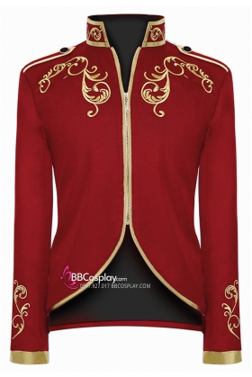 Vest Hoàng Gia Hậu Kì Trung Đại Phục Hưng Đỏ Viền Vàng