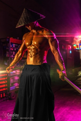Đồ Samurai Nhật Bản Hakama Đen Gymer