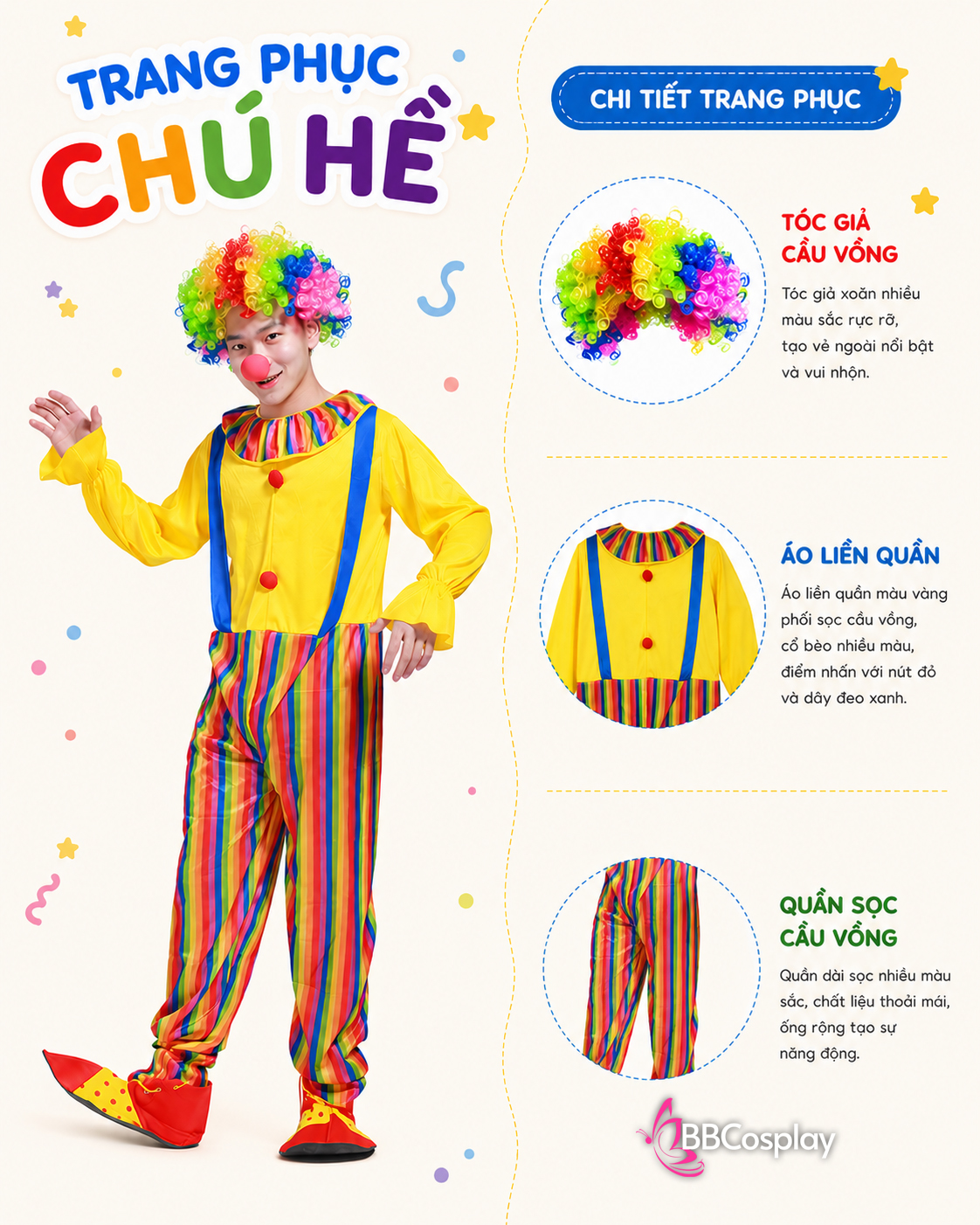 QUẦN ÁO KÈM TÓC GIẢ