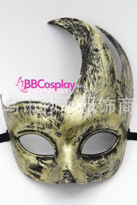 Mặt Nạ Nửa Mặt Hình Mặt Trăng - Màu Vàng Đồng
