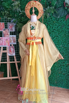 Trang Phục Cổ Trang Hoàng Hậu Tấm - Màu Vàng Hoàng Gia