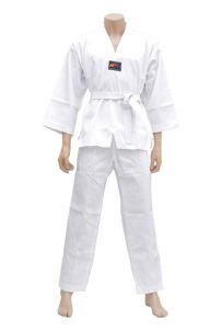 Trang Phục Võ Thuật Taekwondo - Màu Trắng Đai Trắng/Đỏ