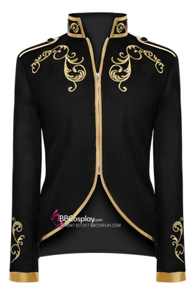 Áo Phục Hưng Đen Viền Vàng