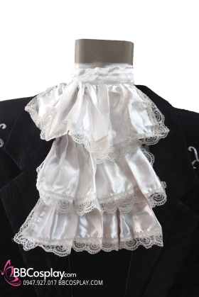 Bèo Cổ Quý Tộc Trắng Ren 3 Tầng