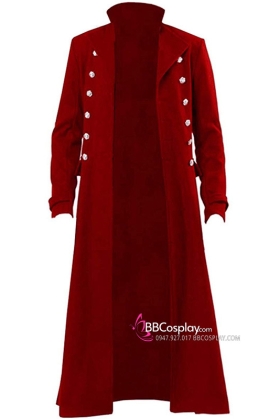 Khoác Đỏ Dài Renaissance Áo Cosplay Cướp Biển