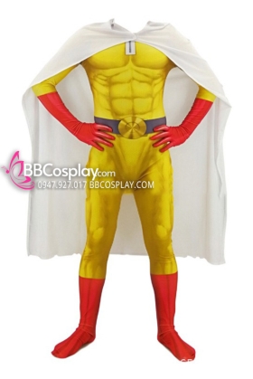 Bộ Cosplay Saitama Thánh Phồng Tôm Trong One Punch Man Mẫu 3D