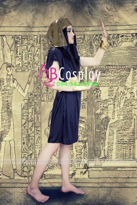 Trang Phục Ai Cập Nam Đen Trơn Ngắn