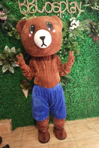 Trang Phục Mascot Gấu Brown Quần Xanh