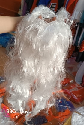 Bộ Râu Ông Già Noel Dài Xoăn Nhẹ