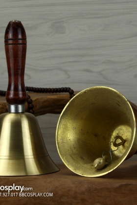Chuông Đồng Cầm Tay Cán Gỗ