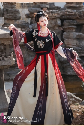 Trang Phục Múa Hằng Nga Cựu Mộng Hương Mặc Hắc