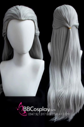 Tóc Cổ Trang Nam Hiệp Xám Khói