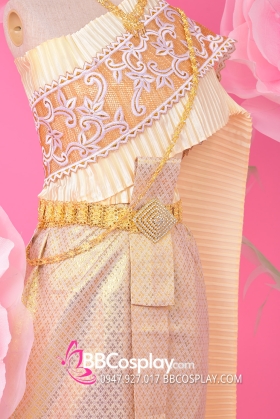 Thai Chakkri Trang Phục Thái Lan Vàng Hàng Nhập