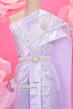 Trang Phục Thái Lan Trắng Tinh Khôi