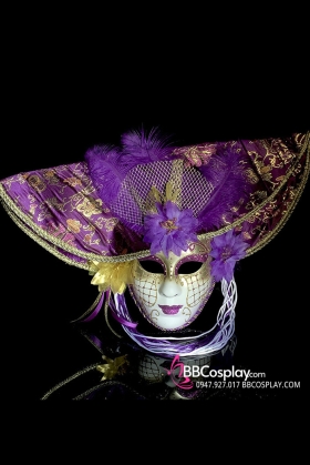 Mặt Nạ Lễ Hội Carnaval - Tím