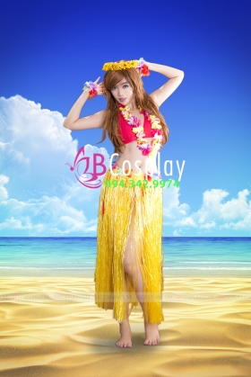 Trang Phục Hawaii  - Màu Vàng