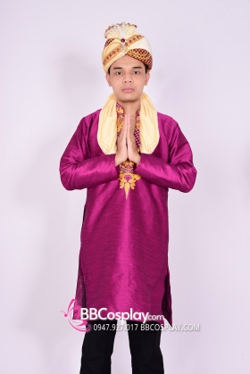 Trang Phục Ấn Độ Nam Giá Rẻ Màu Tím