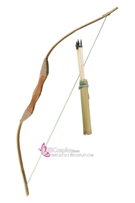 Bộ Cung Tên Gỗ Dài 100Cm + Mũi Tên Và Ống Tên Tre