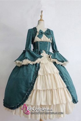 Đầm Lolita Xanh Hầu Gái Lọ Lem - Bigsize Cho Nam