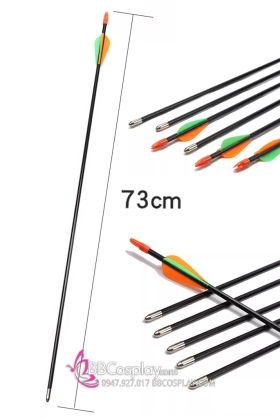 Mũi Tên Thép Carbon 73Cm Cam Xanh
