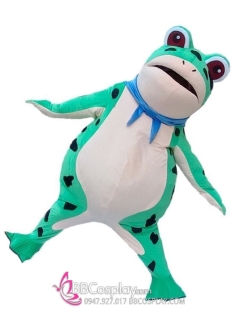 Trang Phục Mascot Ếch Xanh Bơm Hơi