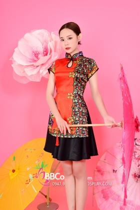 Xường Xám Váy Kính Vạn Hoa