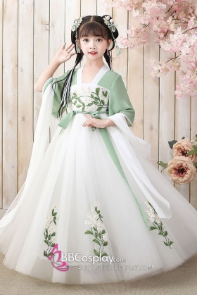 Quần Áo Hằng Nga Bé Gái Tiểu Lục Tiên