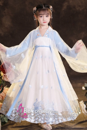 Bộ Váy Hằng Nga Trung Thu Bé Gái