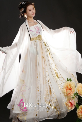 Trang Phục Hằng Nga Trắng Tam Quốc Hồng Nhan