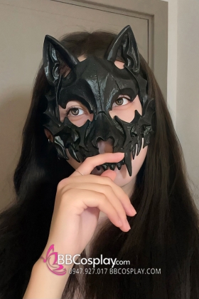 Mặt Nạ Halloween Mèo Quỷ Mẫu Mới 2023