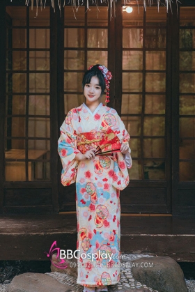 Áo Yukata Nhà Hàng Trà Đạo Nhật