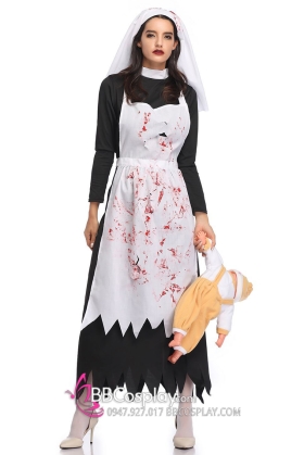 Trang Phục Cô Giữ Trẻ Đáng Yêu Halloween