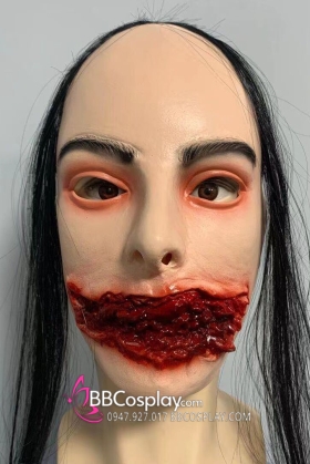 Mặt Nạ Quái Vật Ăn Thịt Người Hóa Trang Halloween Hình Quỷ Kinh Dị