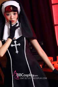 Váy Hoá Trang The Nun Sexy Halloween Gothic