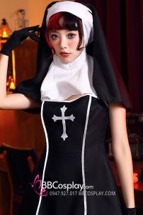 Váy Hoá Trang The Nun Sexy Halloween Gothic